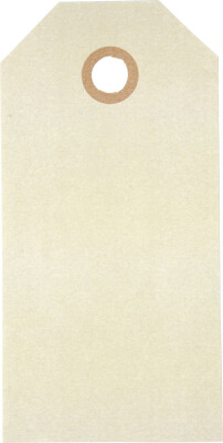 Manillamærker - Str. 5X10 CM - 250 G - Creme - 1000 Stk