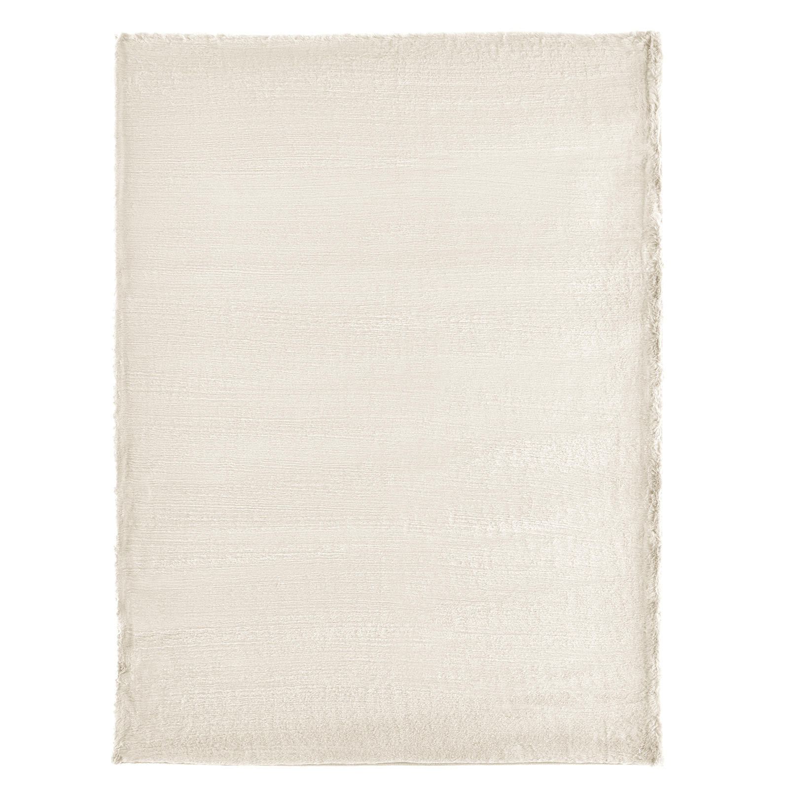 Kunstfellteppich - weiß - 80x150 cm