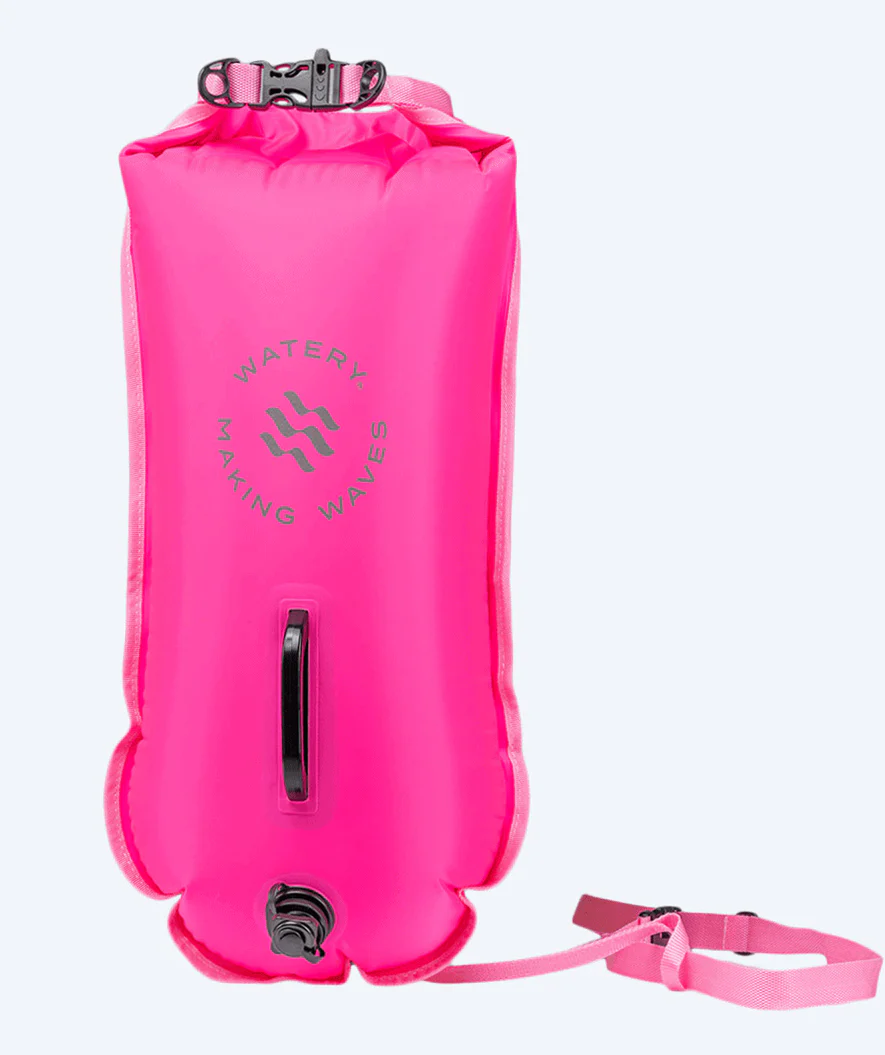 Watery havtaske - Swim Buoy & Dry Bag 28L - Pink