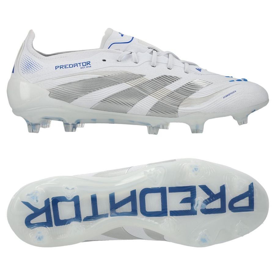 adidas Predator Elite FG Polar Victory - Blanc/Argenté/Bleu