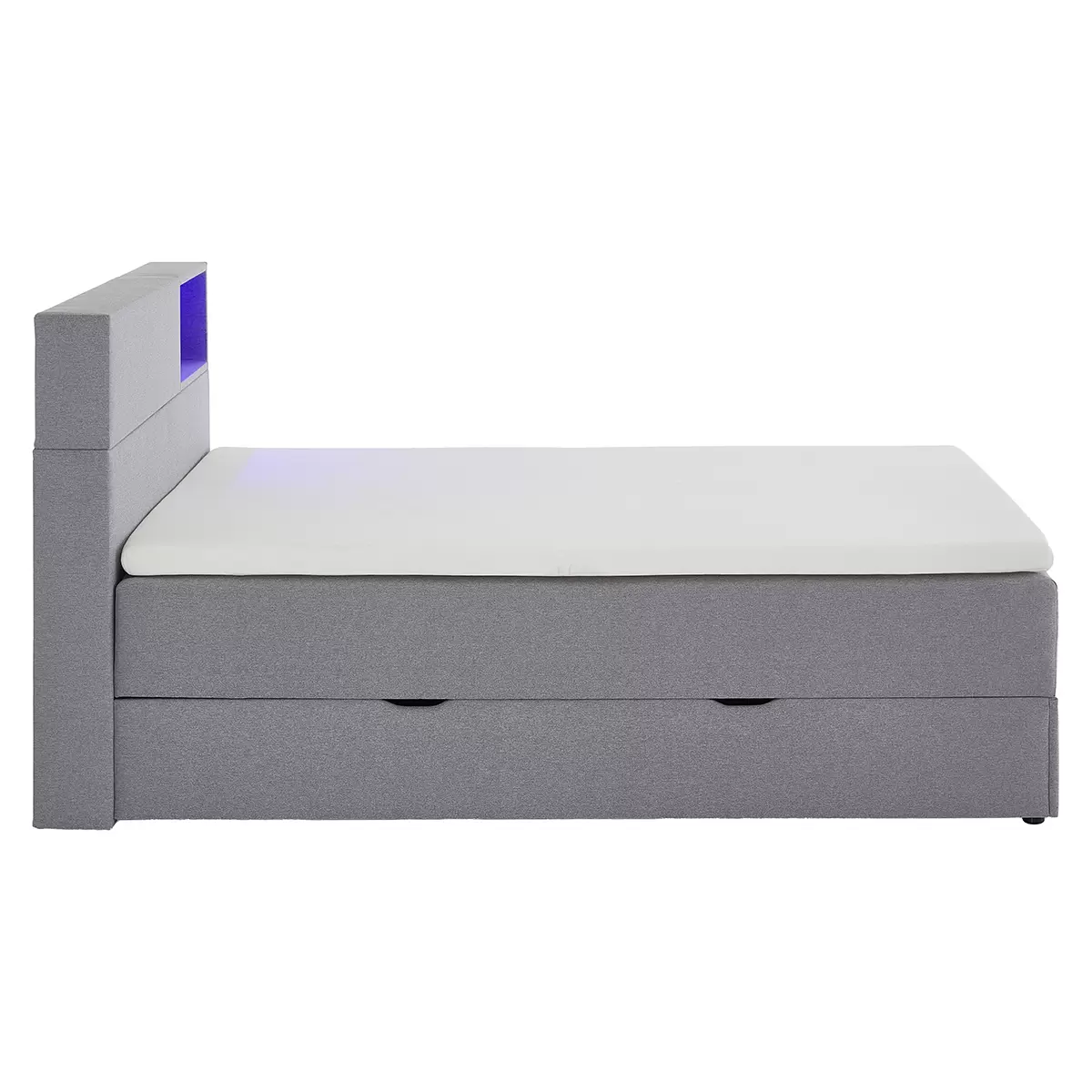 Boxspringbett Caja 120x200 Hellgrau