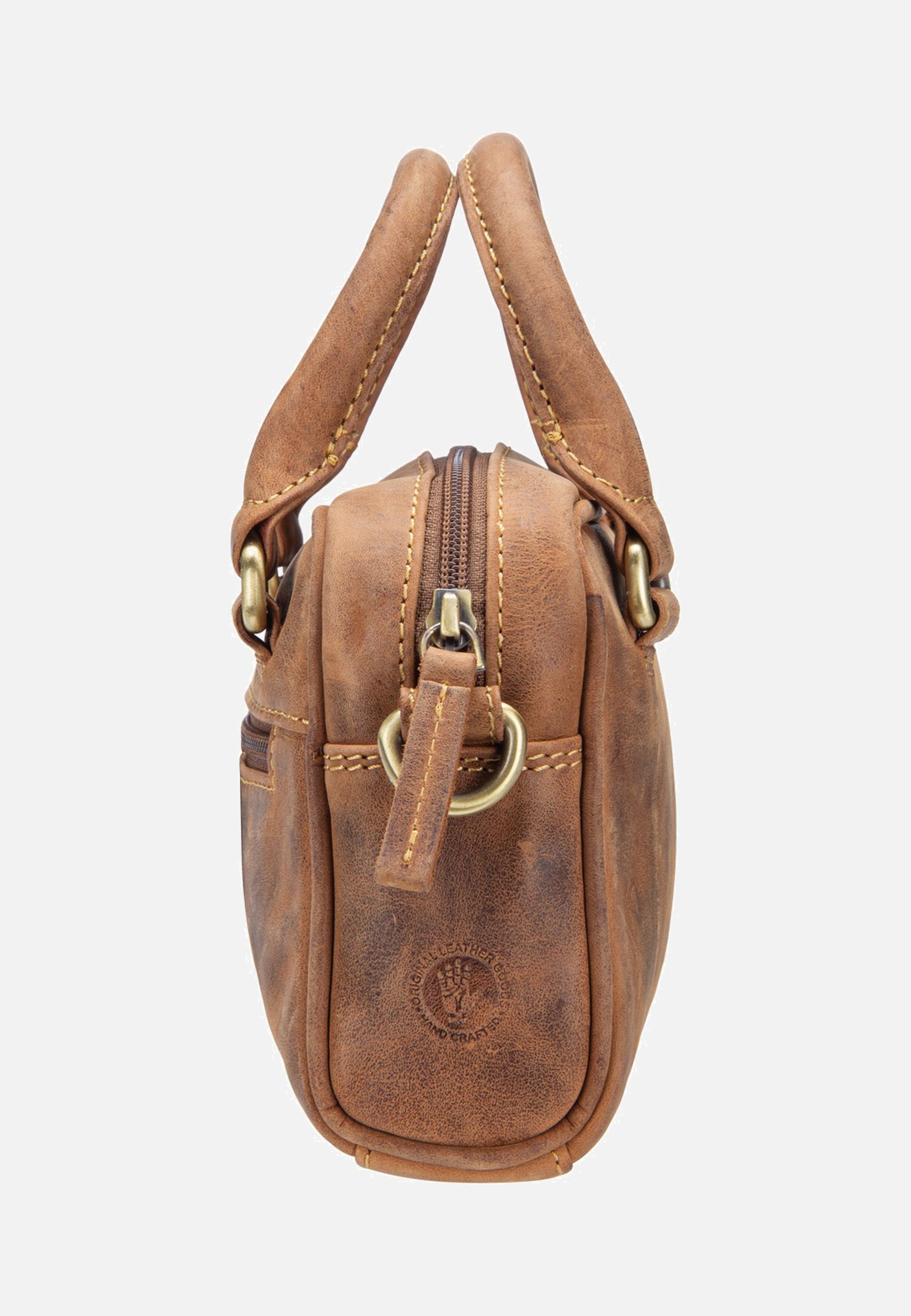 Vintage Umhängetasche Mini Sattelbraun - Crossbody Bag