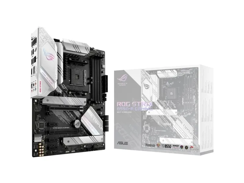 ASUS ROG STRIX B550-A GAMING - Bundkort - ATX - Socket AM4 - AMD B550 Chipset - USB-C Gen2, USB 3.2 Gen 1, USB 3.2 Gen 2 - 2.5 Gigabit LAN - onboard grafik (CPU påkrævet) - HD Audio (8-kanaler)