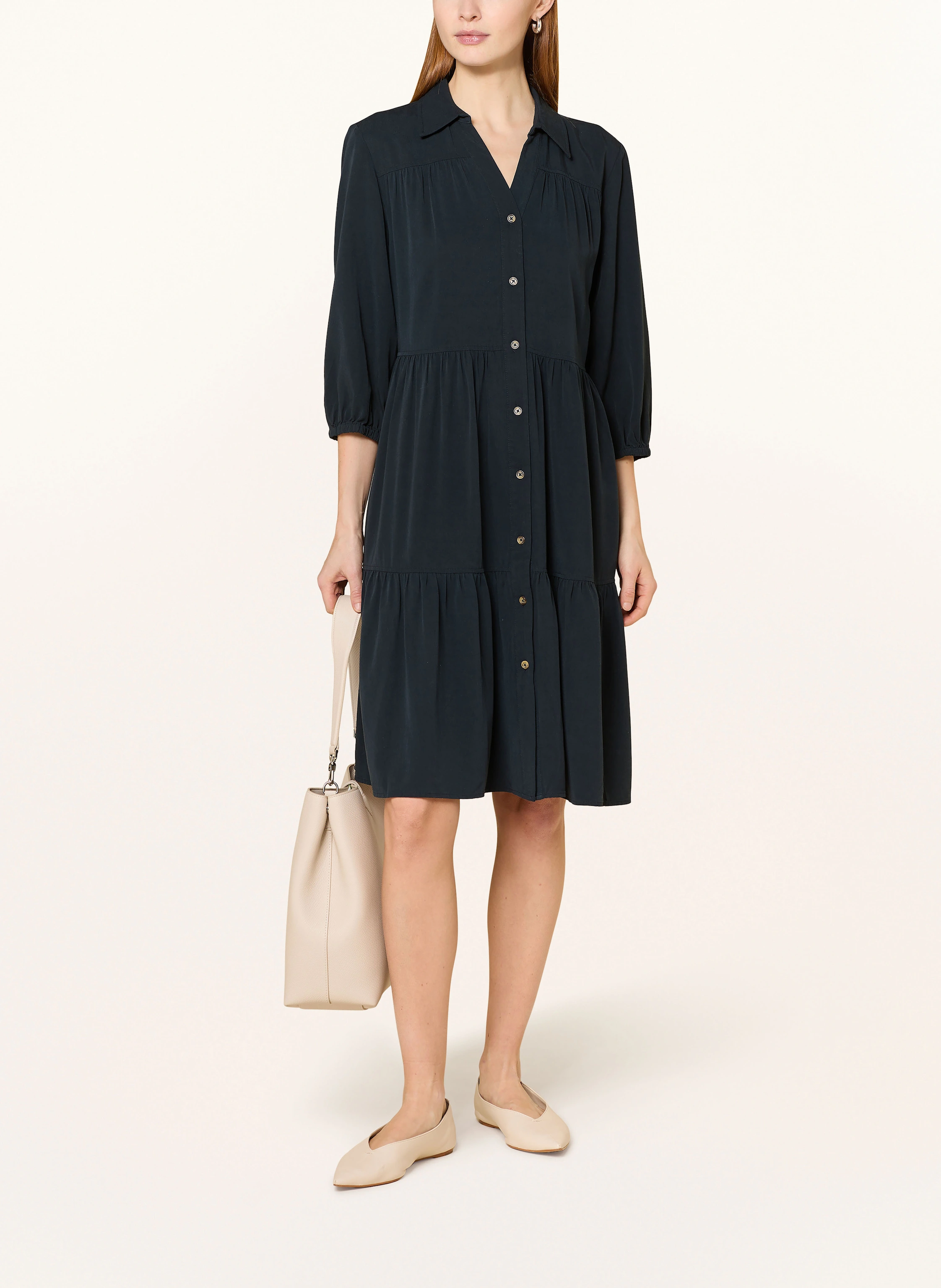 OPUS Hemdblusenkleid WIDARA mit 3/4-Arm