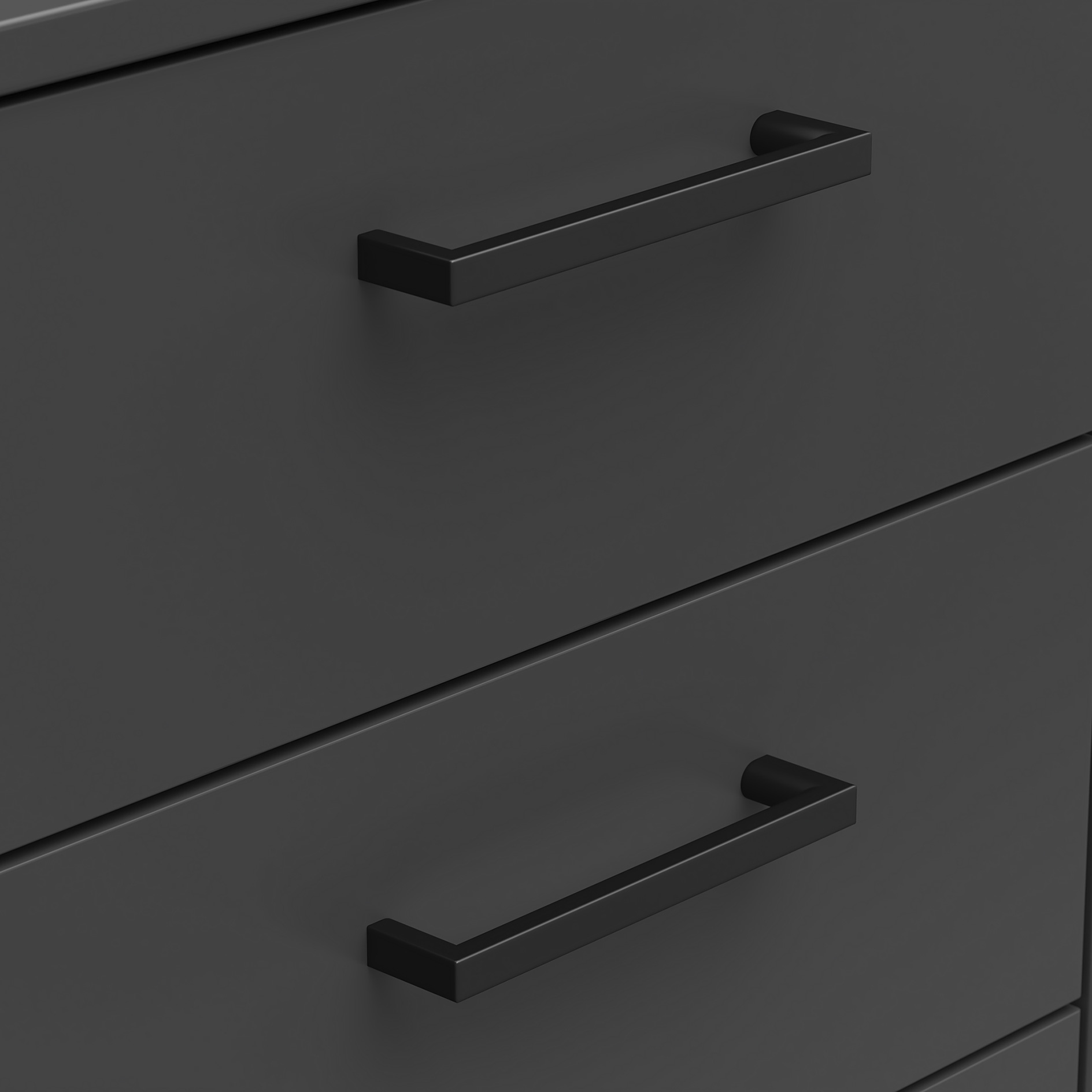 Sideboard - anthrazit - 120 cm breit - XL-Tiefe
