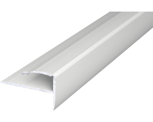 Trapneusprofiel, aluminium, zilver, 22x35x2500mm