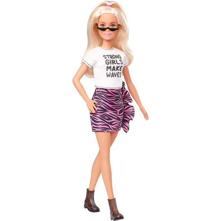 Barbie Fashionistas Puppe (blond) mit pinkem Rock