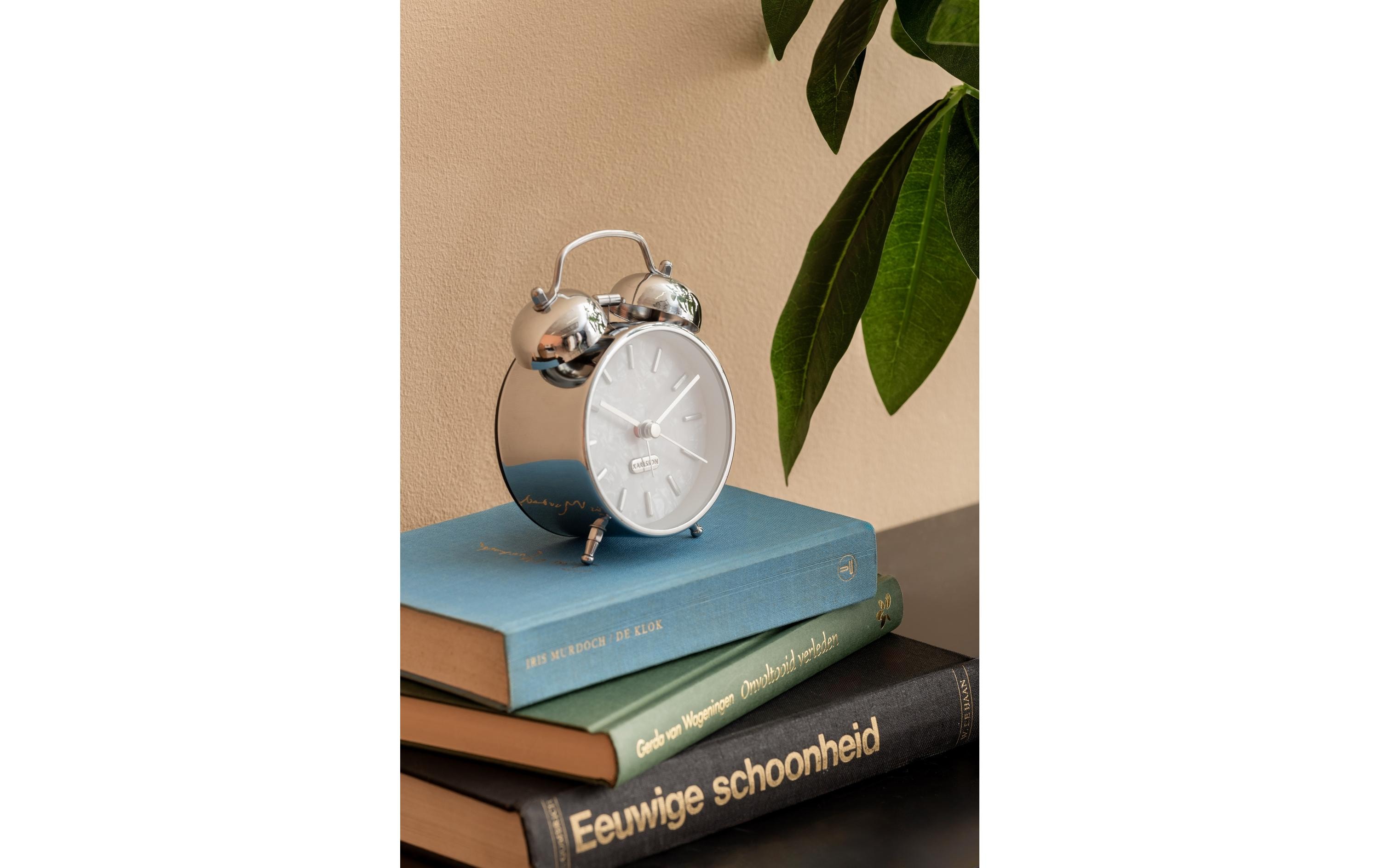Klassischer Wecker Pearl Glow SilberWecker mit Doppelglocke