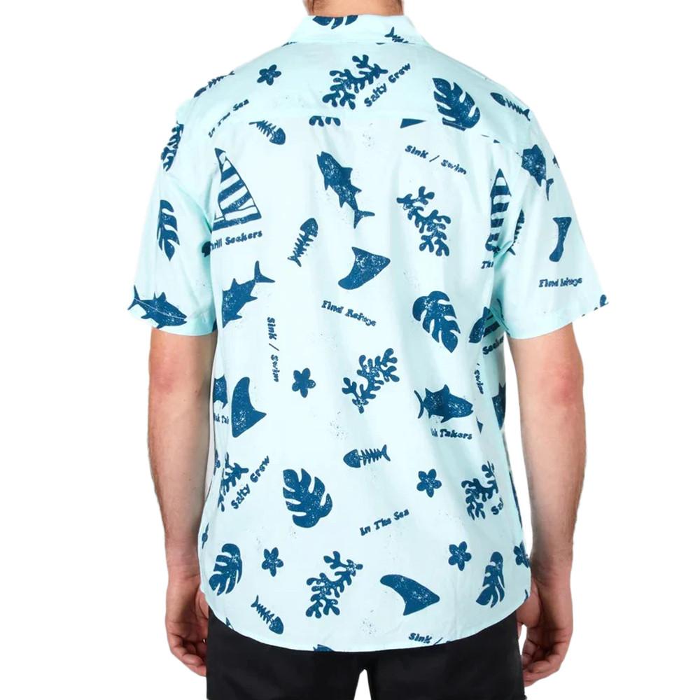 Salty Crew Chemisette Manches Courtes Bleu Homme Salty Crew Twisted Tides