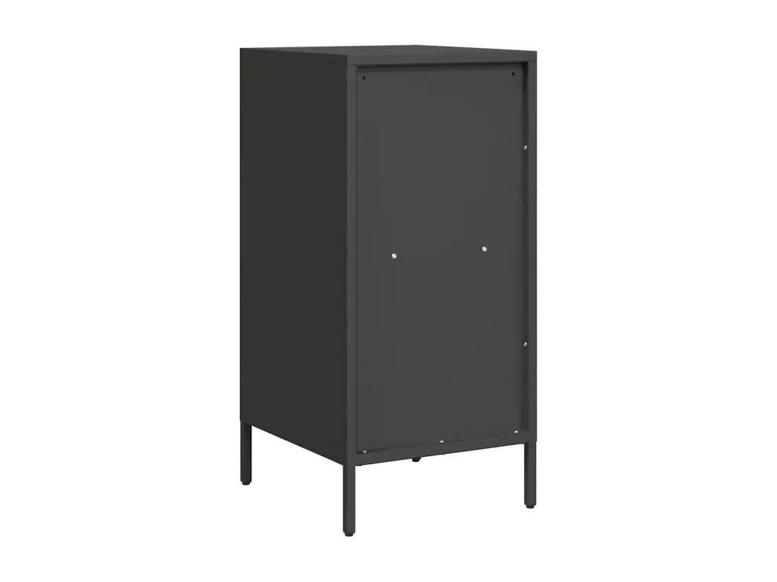 Buffet noir 35x39x73,5 cm acier laminé à froid