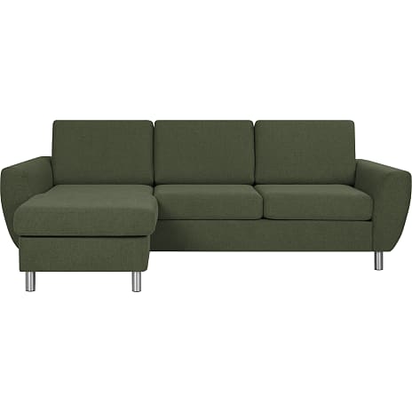 Madrid Nordic vendbar sofa med chaiselong - grøn