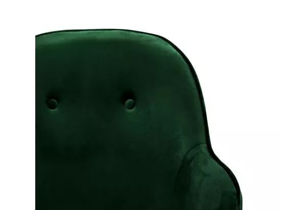 Chaise à bascule Vert foncé Velours