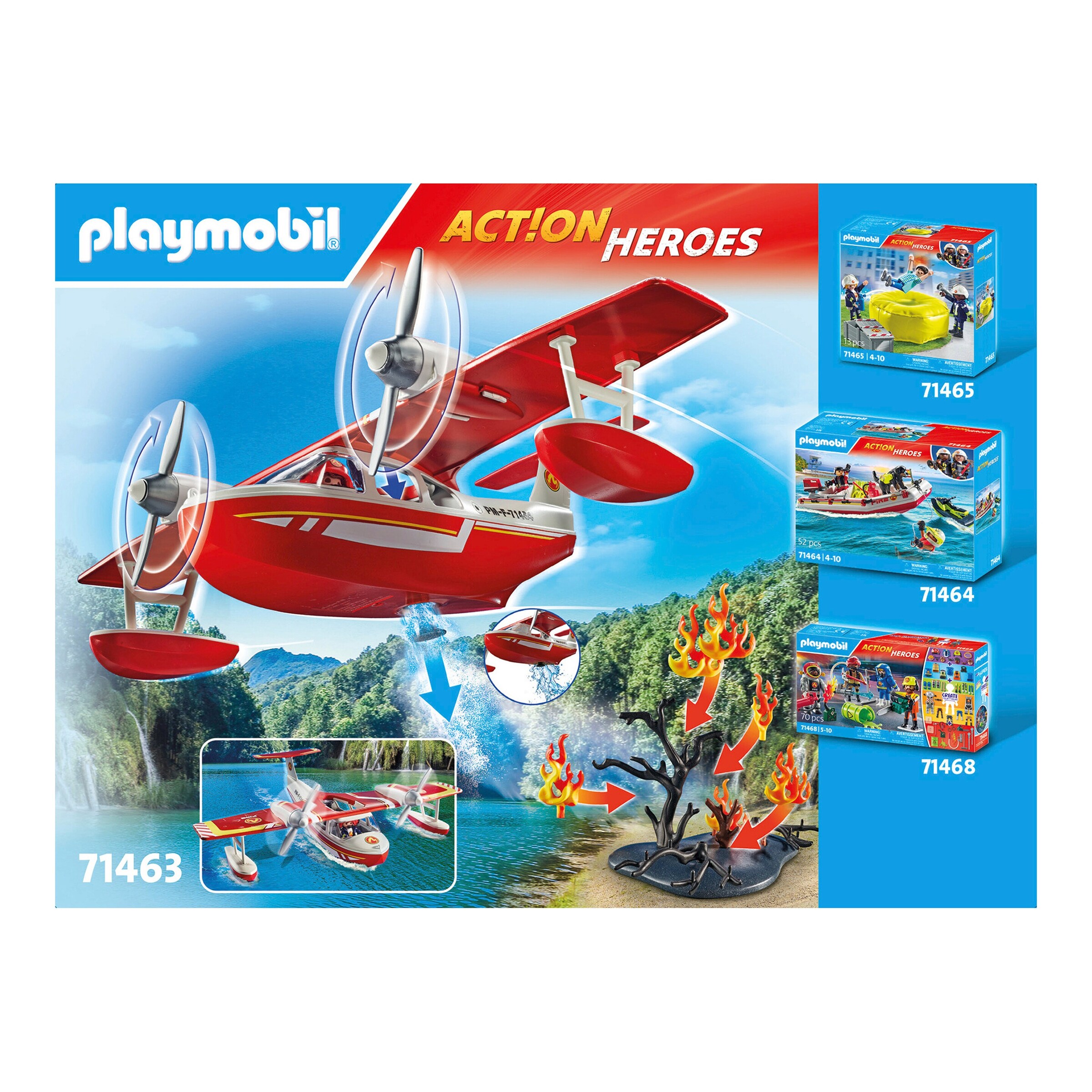 Playmobil® - Action Heroes 71463 Feuerwehrflugzeug mit Löschfunktion