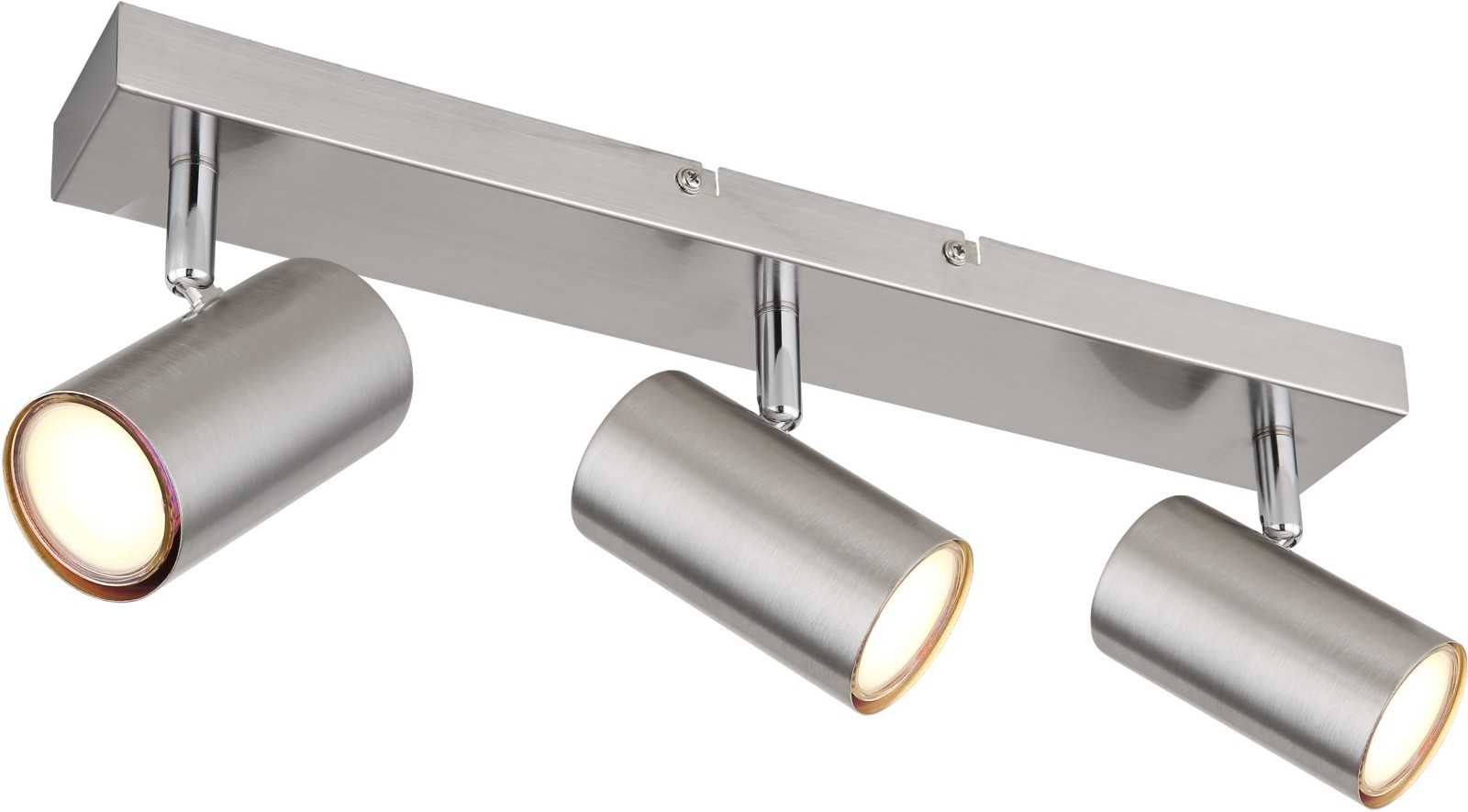 Deckenstrahler - Nickel-matt - Metall - 41 cm breit