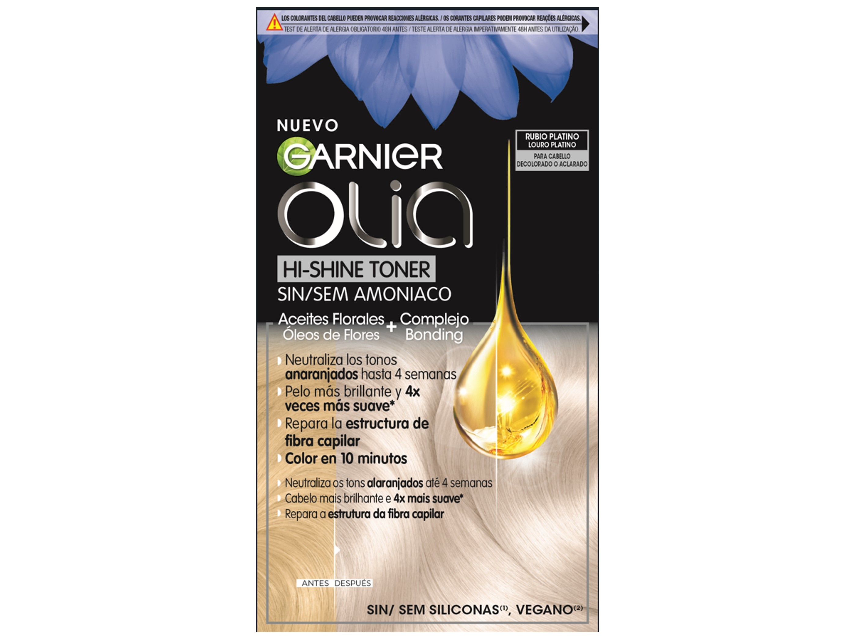COLORAÇÃO OLIA GARNIER HI-SHINE TONER 10.01
