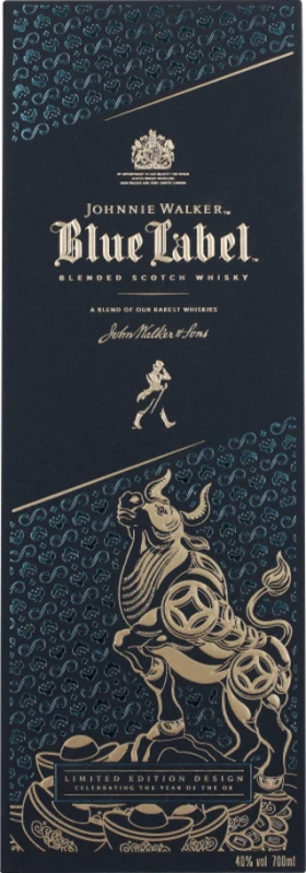 JOHNNIE WALKER BLUE LABEL YEAR OF THE OX 70CL