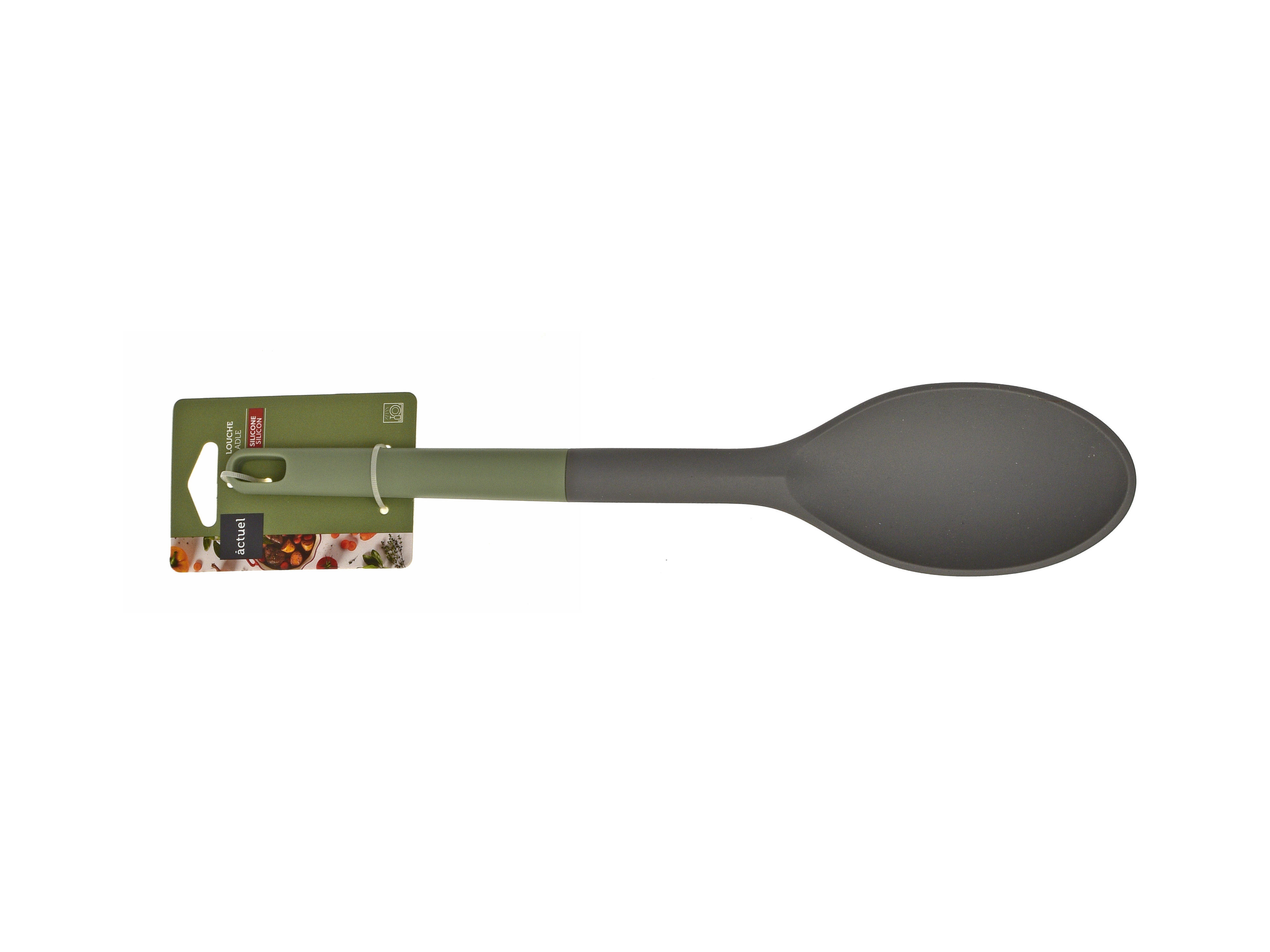 COLHER DE SERVIR ACTUEL CINZA SILICONE