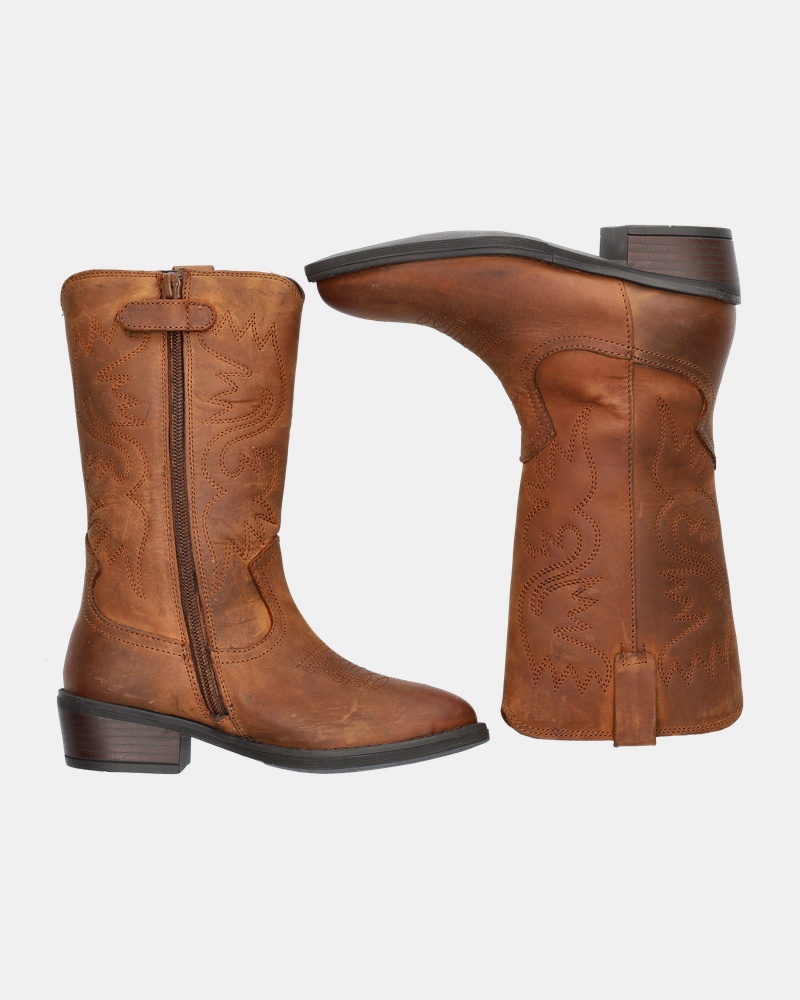Nelson Kids Cowboylaarzen  - bruin