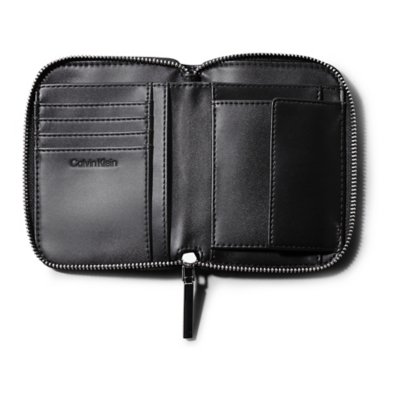 Portefeuille Embossed Logo Zip CALVIN KLEIN