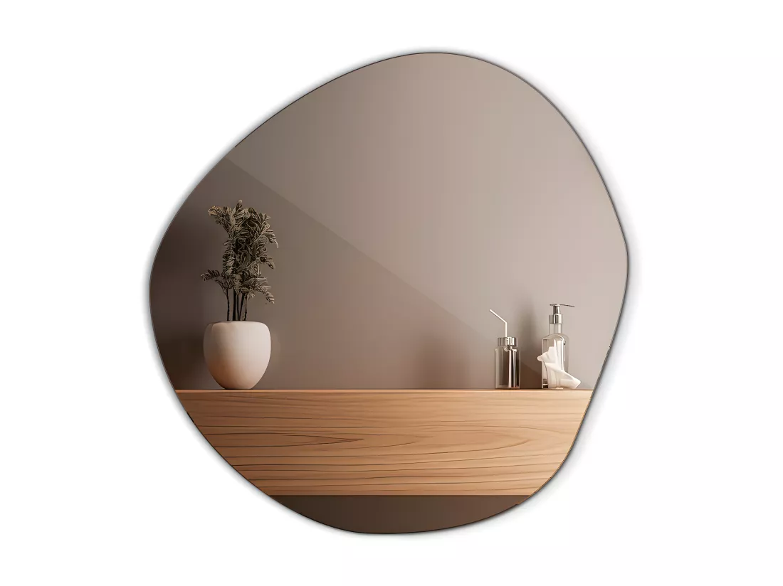 Miroir mural asymétrique sans cadre Loft Stain 86,2 cm x 86,9 cm