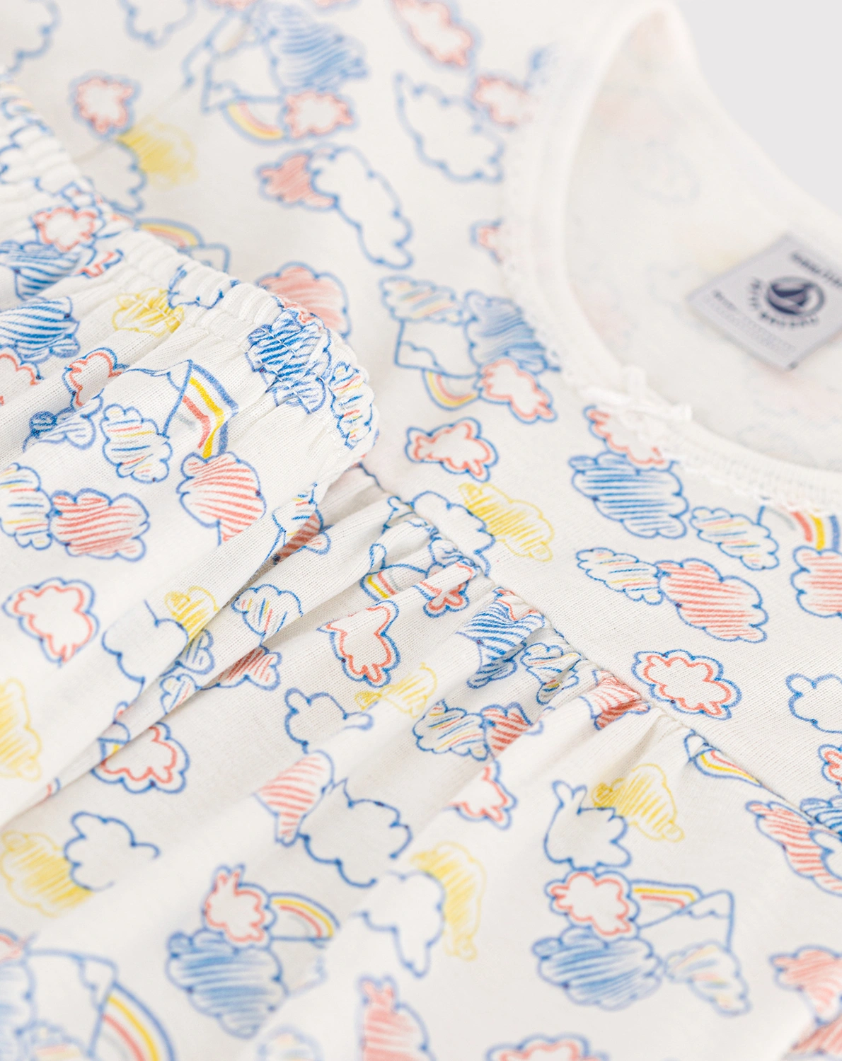 Schlafanzug MANETTE CLOUDS kurz in marshmallow