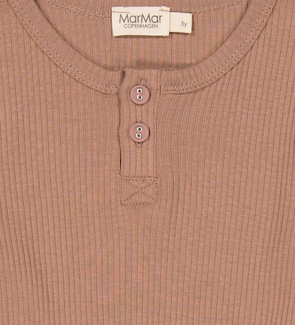 MarMar Bluse - Rib - Modal - Powder Taupe