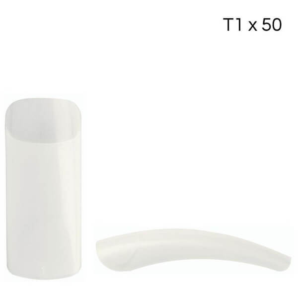 Boîte 50 Tips naturels carrés à bande longue Taille 1