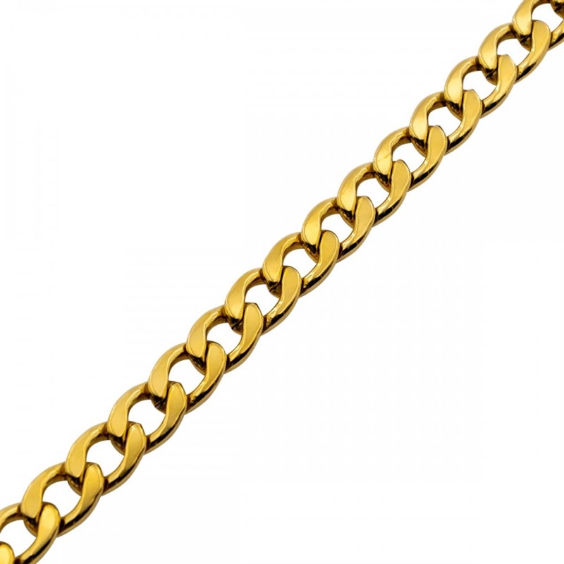 Superbe Bracelet Homme en Acier Doré