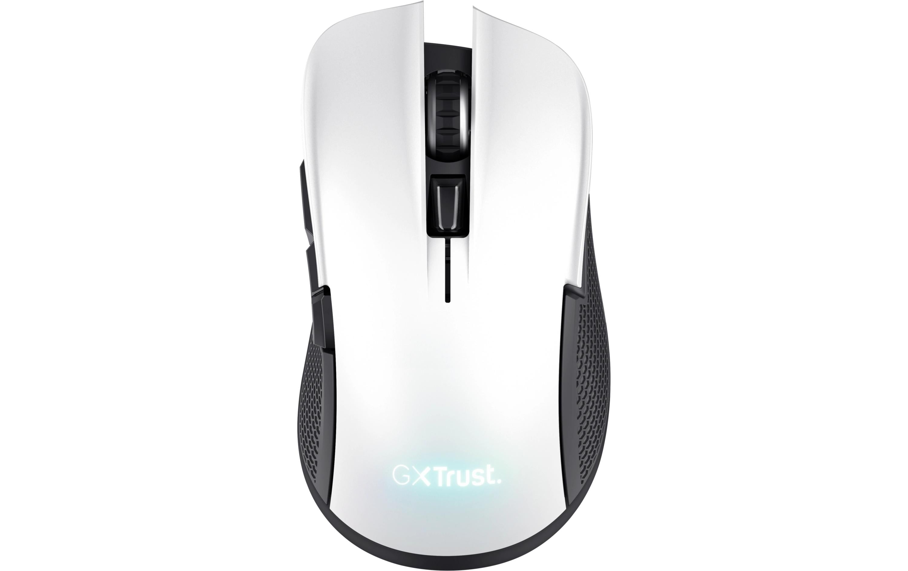 Gaming-Maus GXT923 Ybar WeissKabellose Gaming-Maus mit RGB-Beleuchtung und 50 Stunden Akkubetriebsdauer