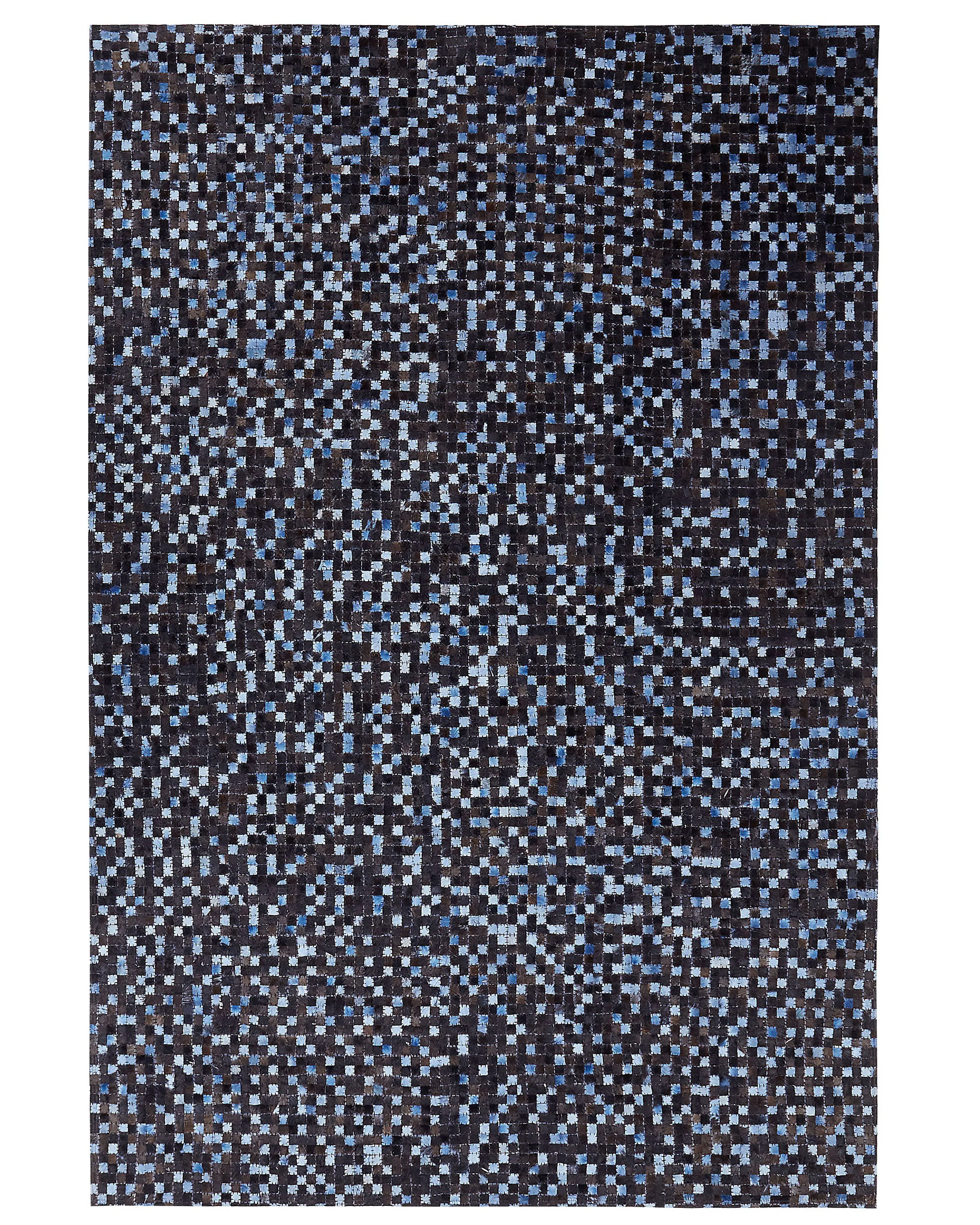 Vloerkleed IKISU Donkerbruin 160 x 230 cm Leer