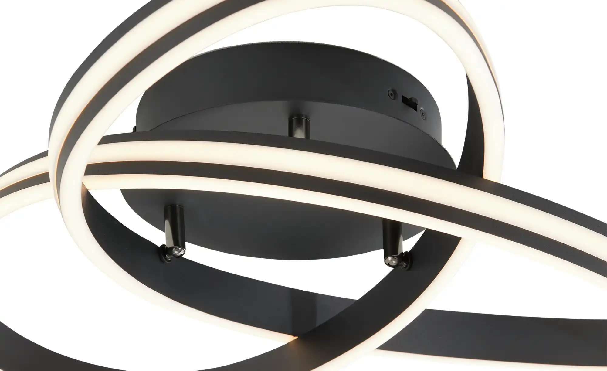 Trio LED-Deckenleuchte, schwarz, ´gedreht´