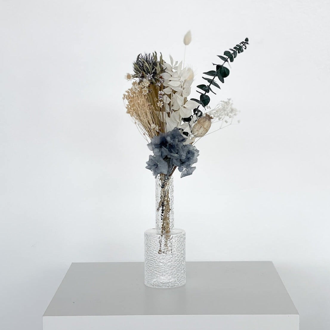 Gedroogde bloemenboeket Mini Denim
