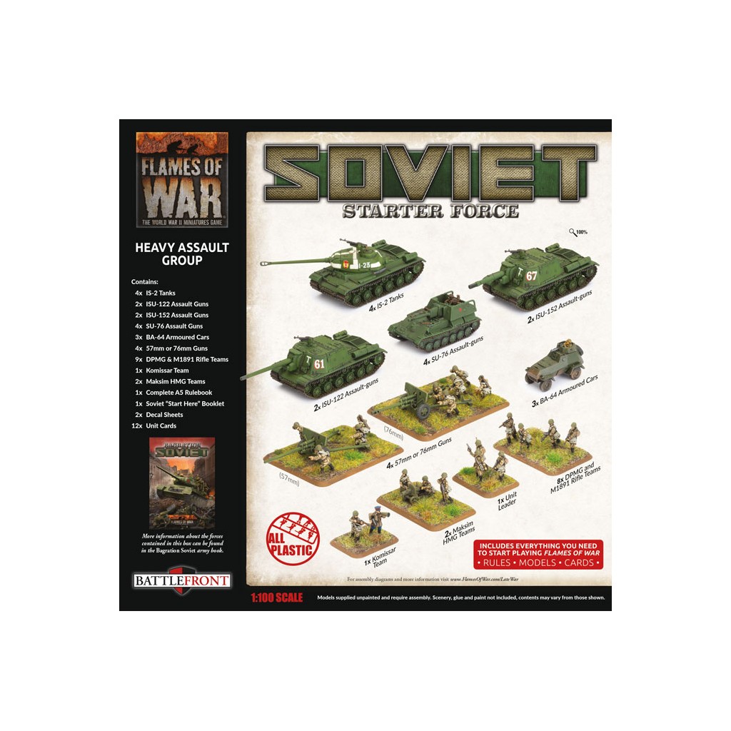 Flames of War - Soviet Starter Force - Heavy Assault Group