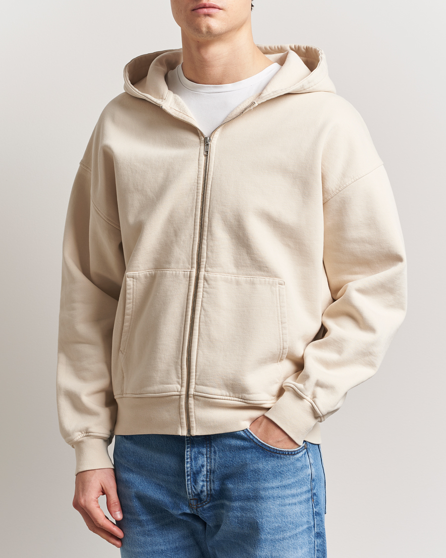Colorful Standard Organic Full Zip Hoodie Ivory White