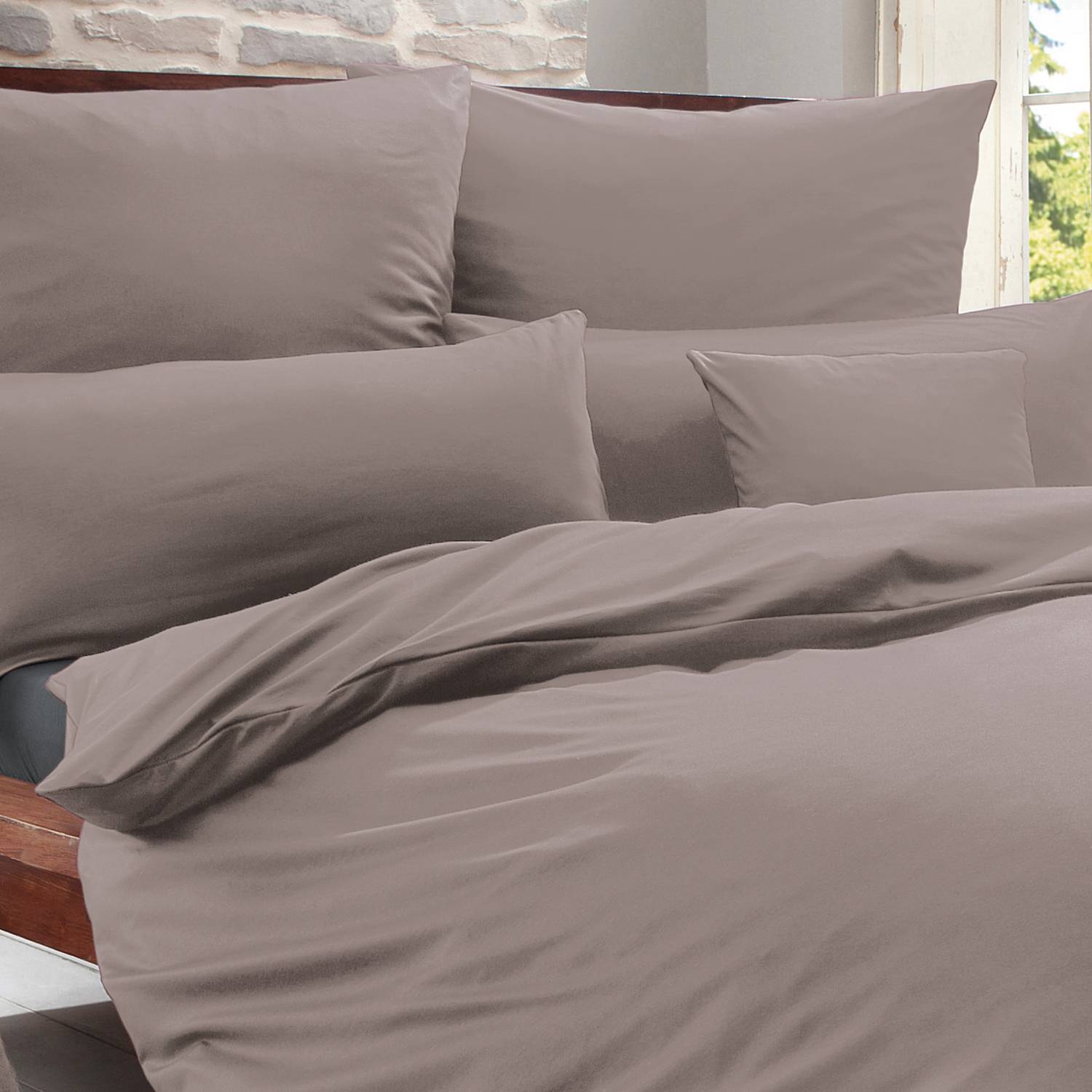 Erwin Müller Mako-Interlock-Jersey Kuschelkissenbezug 