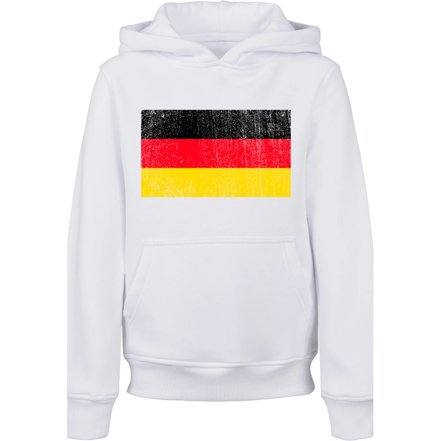 F4NT4STIC Hoodie Germany Deutschland Flagge distressed weiß