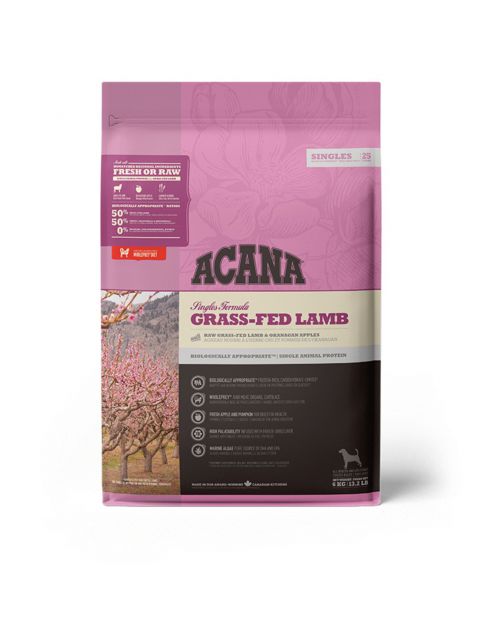 Acana Singles Grass-Fed Lamb Lam&Appel - Hondenvoer