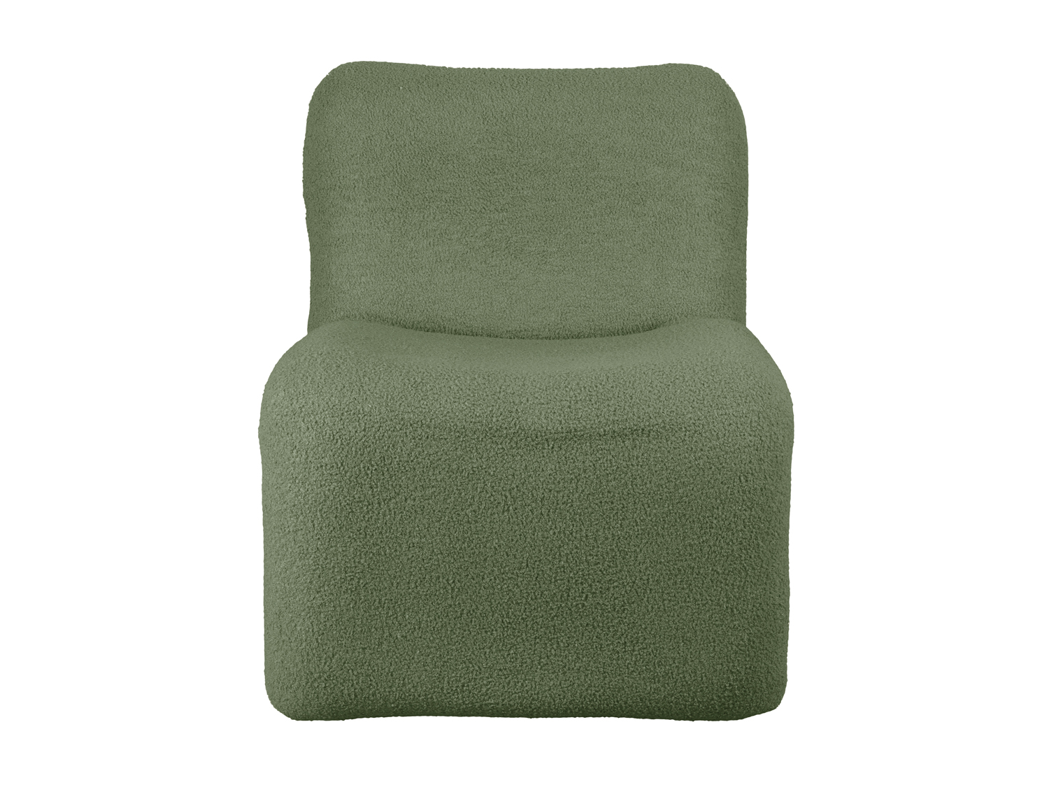 Chair Fuerza teddy curl moss green