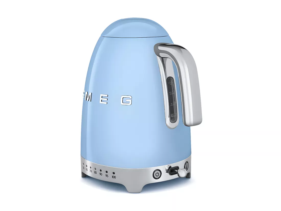 Smeg Bouilloire sans fil 1.7l 2400w bleu pastel - klf04pbeu