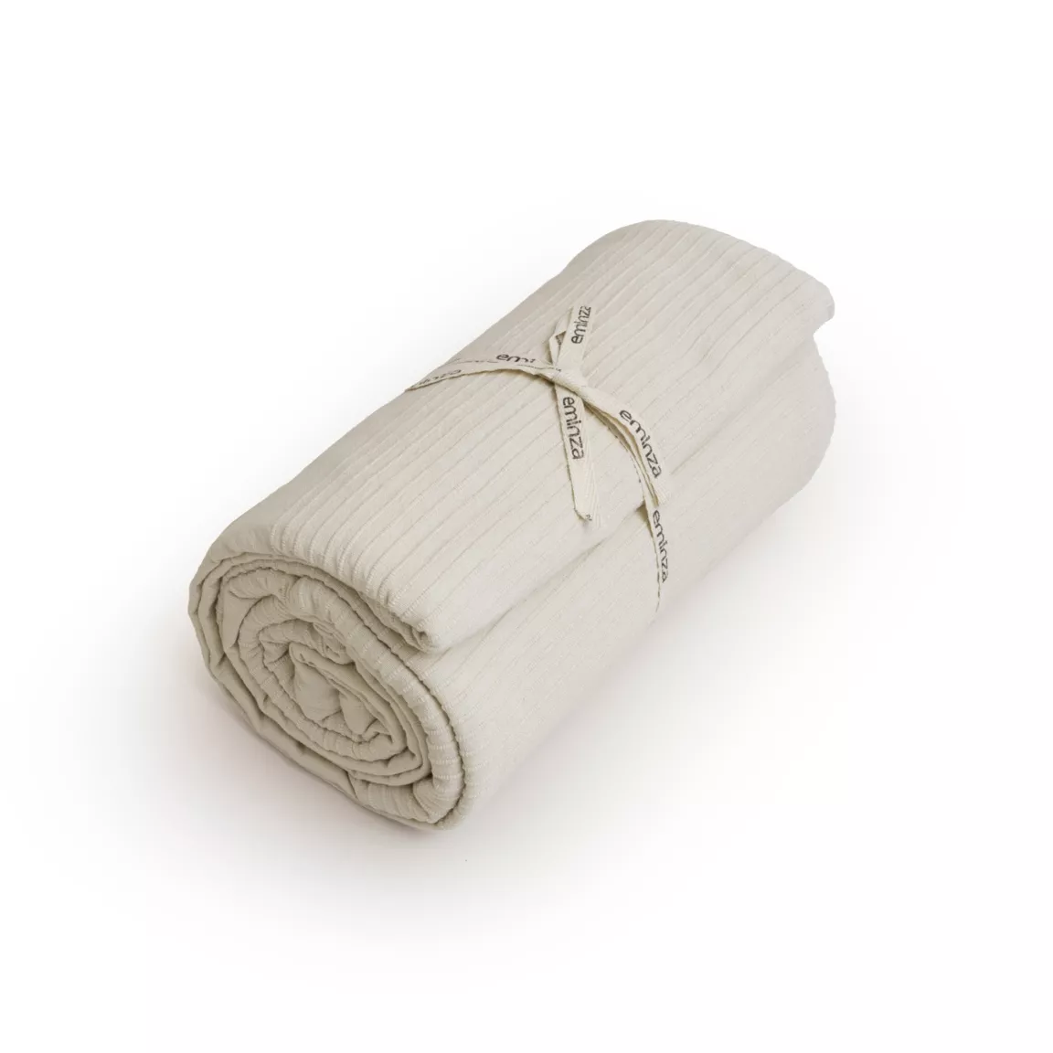 Couvre-lit coton tissé (220 x 250 cm) Léa Beige pampa