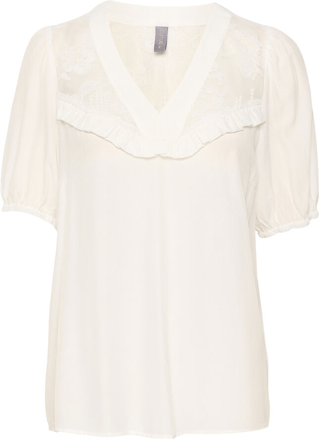Culture CUasmine SS Blouse Spring gardenia