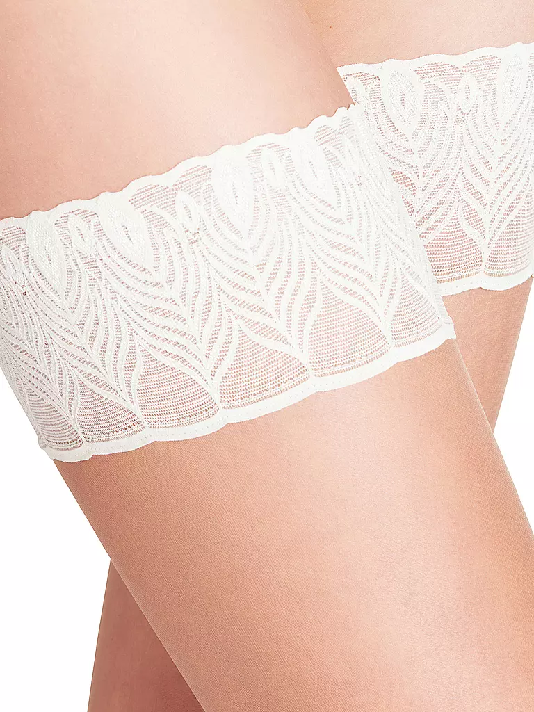 FALKE Lunelle 8 den Damen Stay Ups (Puder/Champagner) beige
