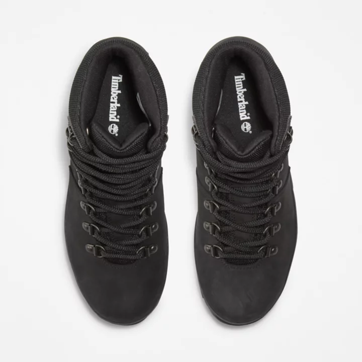 Bota impermeável Euro Hiker para mulheres, na cor preta.