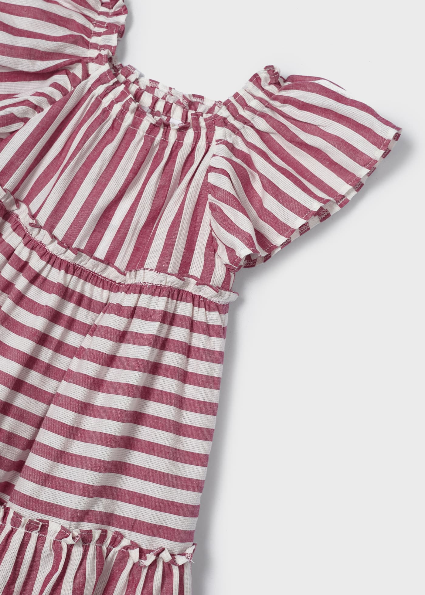 Vestido de algodão estampado para meninas