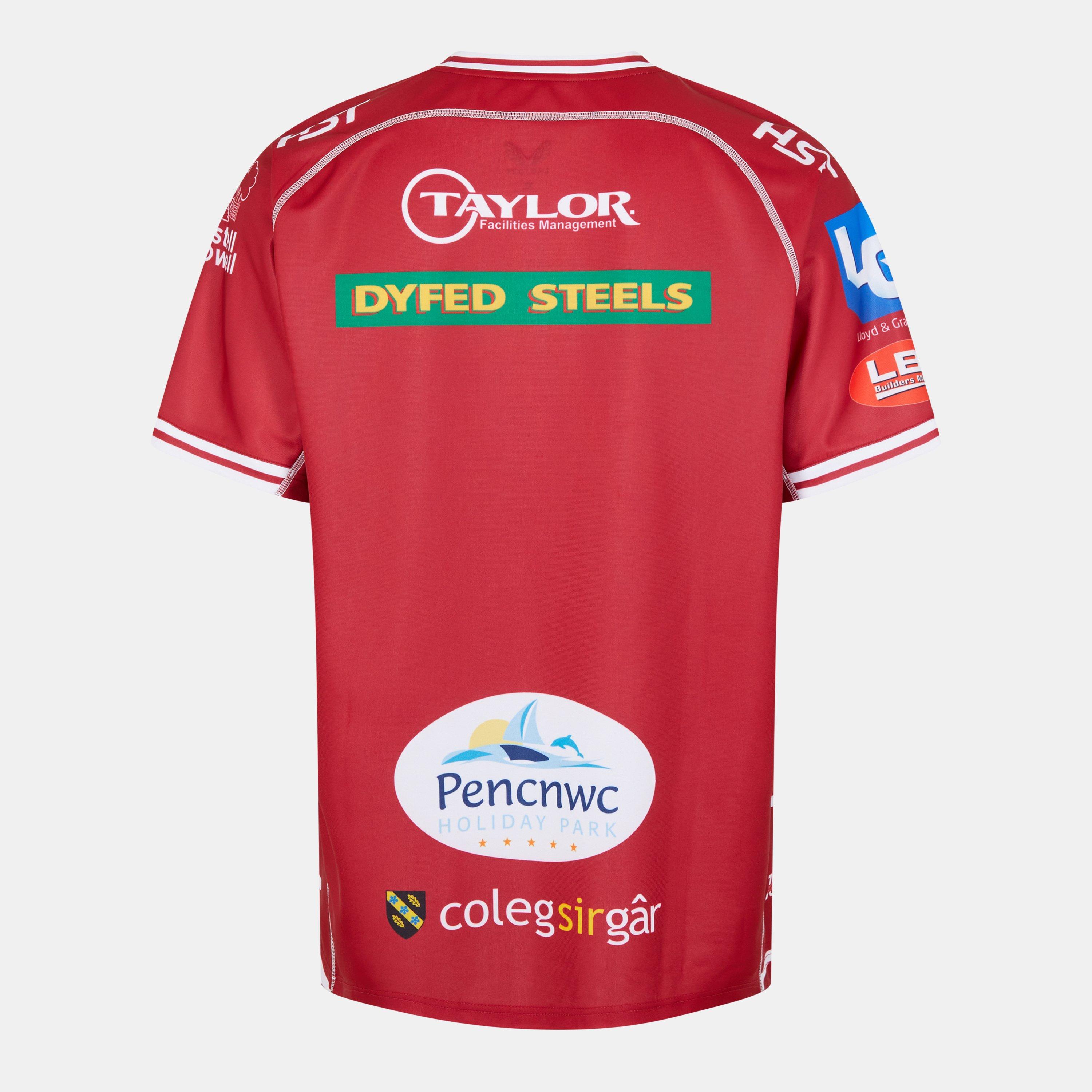 Castore Scarlets 2022 2023 Home Shirt Mens