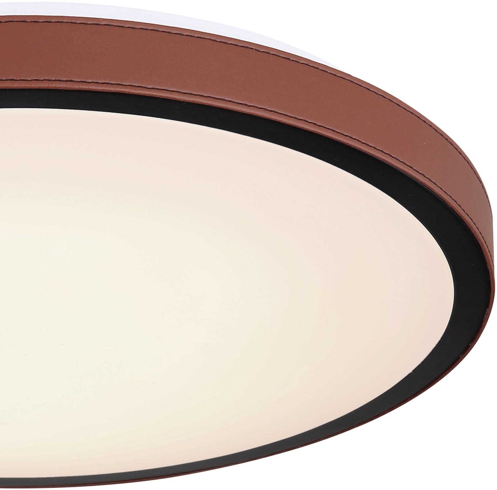 LED-Deckenleuchte - braun-schwarz-weiß - Ø 42 cm