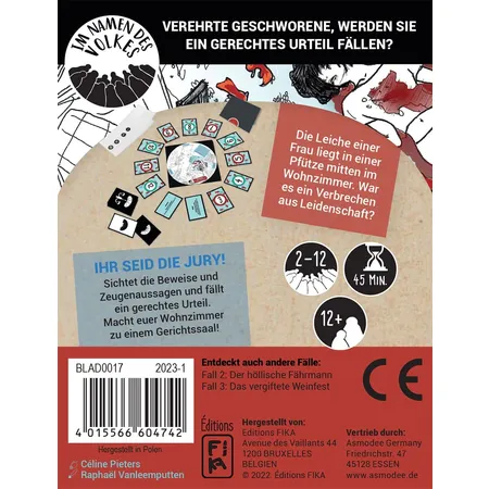 Asmodee Editions FIKA Im Namen des Volkes Fall 1: Die tödlichen Goldfische