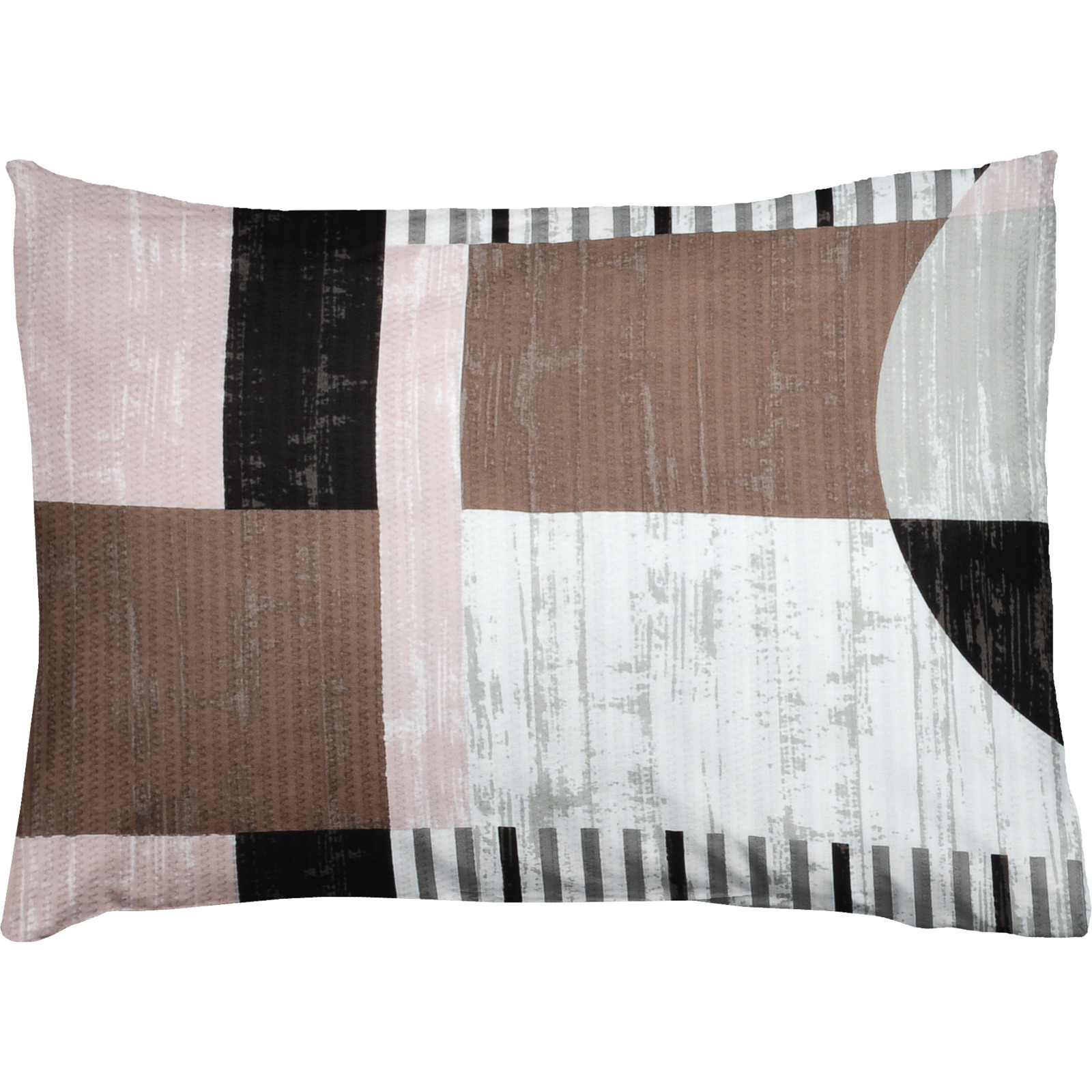 Bettwäsche Seersucker Geometrie beige-grau 160x210 65x100 Bettanzug Nord