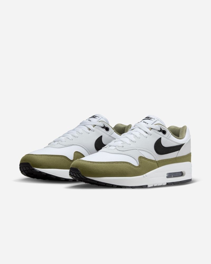Chaussures Nike Air Max 1 Blanc & Vert pour homme