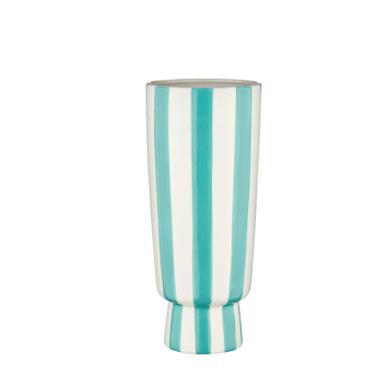 Vaas met strepen blauw